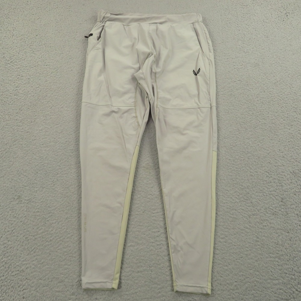 ASRV Tera Lite Joggers Mens Large Sand Smoke Grey Hybrid Performance Tight Pants